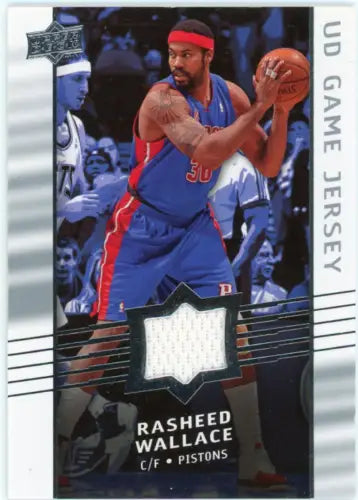 Rasheed Wallace basketball card from 2008-09 Upper Deck Game Jerseys collection