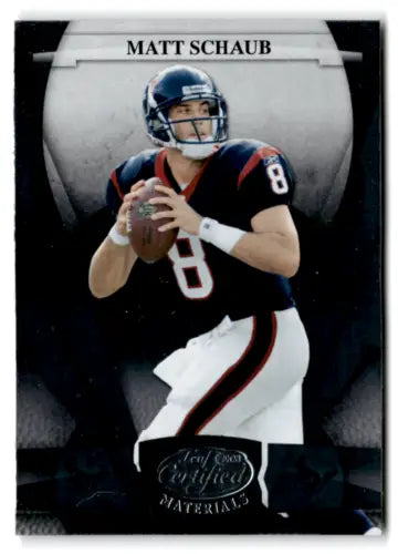 Matt Schaub 2008 Leaf Certified football card with original gloss features