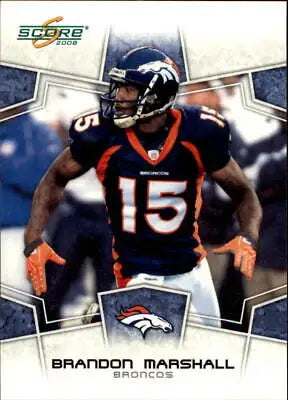 Brandon Marshall Denver Broncos player trading card jersey number 15 NFL sports collectible