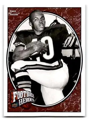 Gale Sayers football card from 2008 Upper Deck Heroes #244 collectible set