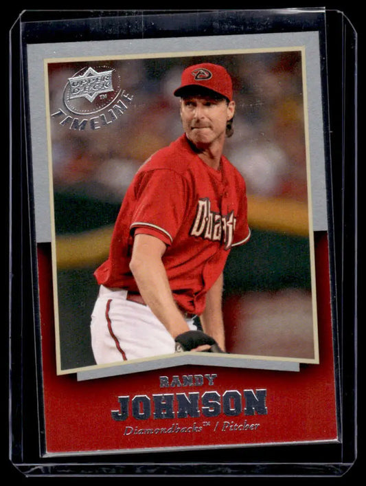 Randy Johnson Arizona Diamondbacks baseball card from Upper Deck Timeline series