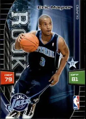 Eric Maynor Rookie Basketball Card featuring the Utah Jazz from 2009-10 Adrenalyn XL