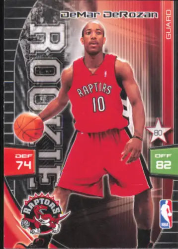 DeMar DeRozan 2009-10 Adrenalyn XL #74 rookie card for Toronto Raptors collection