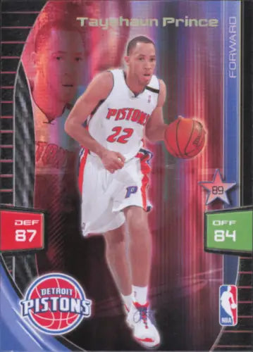 Tayshaun Prince Adrenalyn XL Special card featuring Detroit Pistons in NM-MT condition