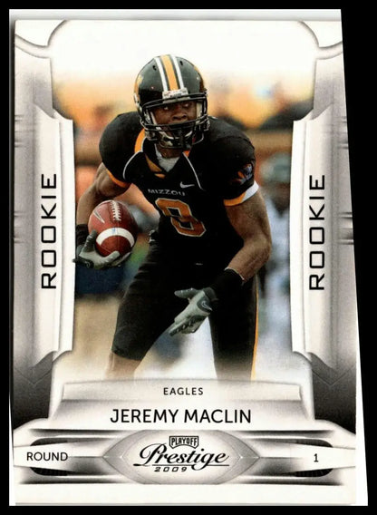 Jeremy Maclin rookie card from 2009 Playoff Prestige #155a Philadelphia Eagles