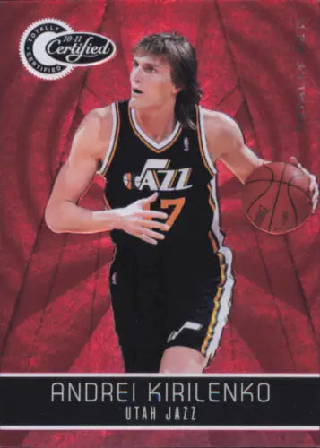 Andrei Kirilenko 2010-11 Totally Certified Red #56 NBA Card Utah Jazz /499