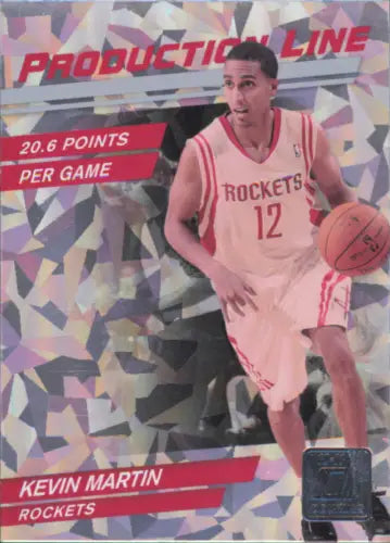 Kevin Martin basketball card from 2010-11 Donruss Production Line Cracked Ice set