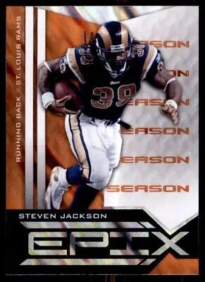 Steven Jackson football card from 2010 Panini Epix Season Orange #98 St. Louis Rams