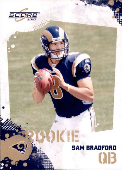 Sam Bradford Rookie Card from 2010 Score St. Louis Rams #387 Football Panini Base