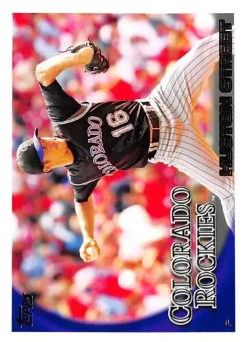 2010 Topps #147 Huston Street NM-MT Rockies baseball card with original gloss finish