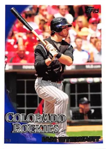 Ian Stewart baseball card 2010 Topps #238 original gloss Rockies collectible