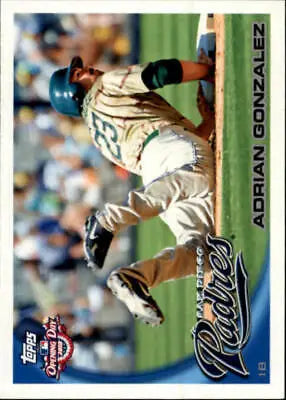 2010 Topps Opening Day #38 Adrian Gonzalez NM-MT Padres original gloss baseball card