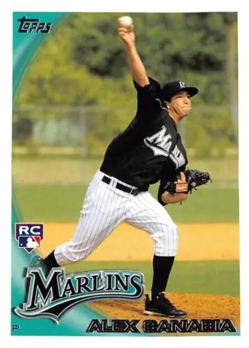 Alex Sanabia baseball card from 2010 Topps Update featuring original gloss finish