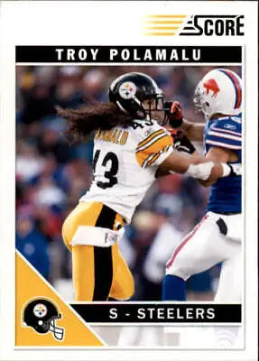 Troy Polamalu Pittsburgh Steelers football card 2011 Score #236 NM-MT