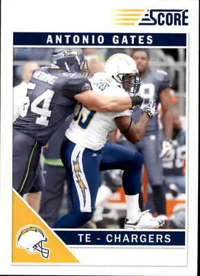 Antonio Gates San Diego Chargers Football Card from 2011 Score NFL Sports NM-MT