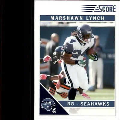 Marshawn Lynch Seattle Seahawks football card 2011 Score #261 NFL Sports NM-MT