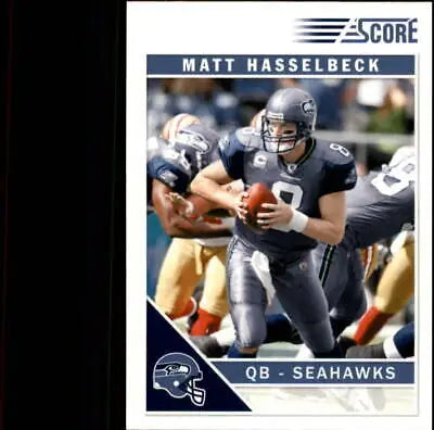 Matt Hasselbeck Seattle Seahawks Football Card 2011 Score #262 NFL Sports NM-MT