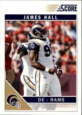 James Hall St Louis Rams football card from 2011 Score #268, NFL Sports collectible