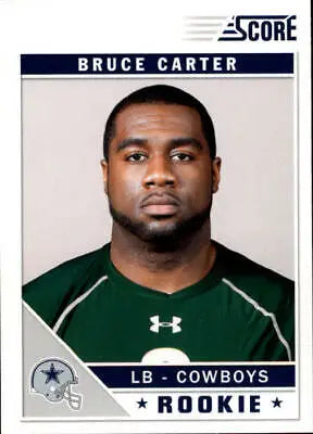 Bruce Carter rookie card from 2011 Score showcasing the Dallas Cowboys NFL team