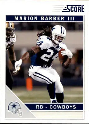 Marion Barber Dallas Cowboys Football Card 2011 Score #81 NM-MT Collectible Item