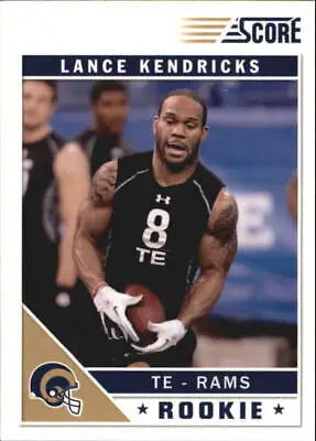 Lance Kendricks rookie card from 2011 Score Glossy featuring St Louis Rams NFL Football