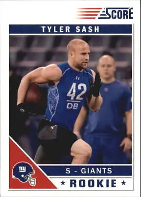 Tyler Sash Rookie New York Giants 2011 Score Glossy Football Card NM-MT