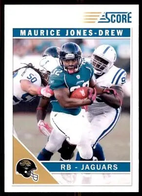 Football trading card of Maurice Jones-Drew in action for Jacksonville Jaguars