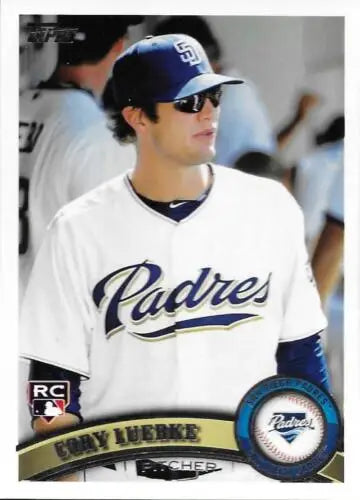 Cory Luebke 2011 Topps #193 NM-MT RC Rookie Padres with original gloss finish