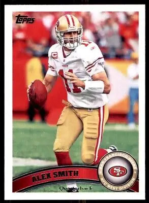 Alex Smith football card from 2011 Topps showcasing San Francisco 49ers #71