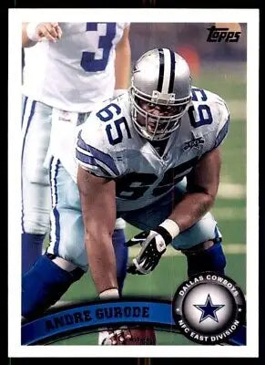 Andre Gurode 2011 Topps football card, Dallas Cowboys #359, text-align center display