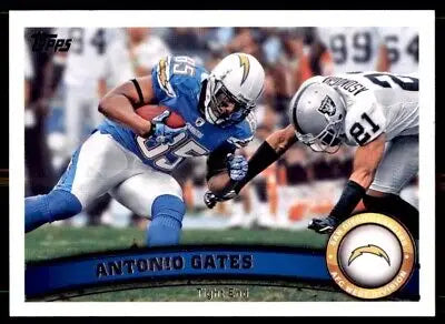 Antonio Gates football card from 2011 Topps San Diego Chargers #280, text-align center