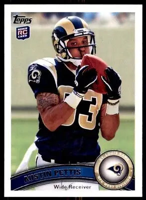 Austin Pettis 2011 Topps Rookie Card St. Louis Rams #396 text-align center display