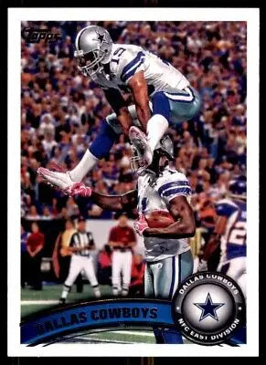 Dallas Cowboys Team Football Card 2011 Topps #163 with text-align center design