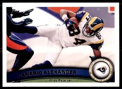 Football card for 2011 Topps Danario Alexander St. Louis Rams #309 text-align center