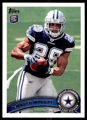 DeMarco Murray 2011 Topps Rookie Card Dallas Cowboys #126 displayed center-align