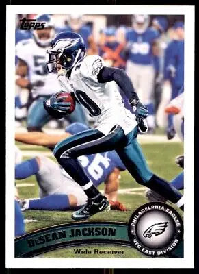 DeSean Jackson 2011 Topps Philadelphia Eagles football card #268 display