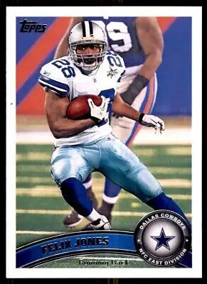 Felix Jones football card from 2011 Topps Dallas Cowboys #118, text-align center display