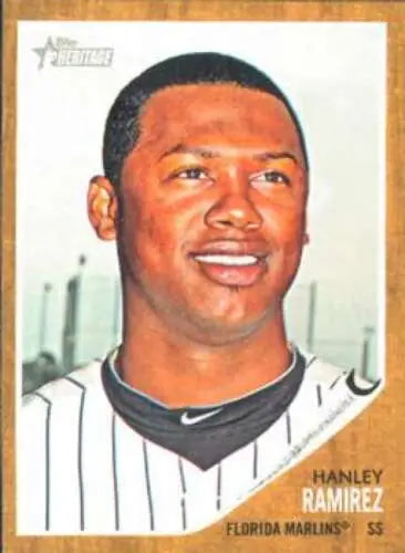 2011 Topps Heritage #74 Hanley Ramirez NM-MT baseball card with original gloss