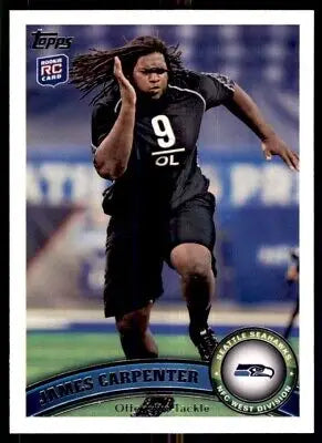 James Carpenter 2011 Topps Rookie Card Seattle Seahawks #275 for collectors