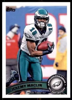 Football trading card of Jeremy Maclin from 2011 Topps Philadelphia Eagles #394