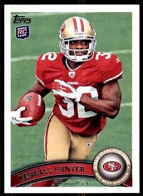 Kendall Hunter Rookie Card 2011 Topps San Francisco 49ers #155 for collectors