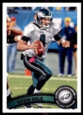 Kevin Kolb football card from 2011 Topps Philadelphia Eagles text-align center design