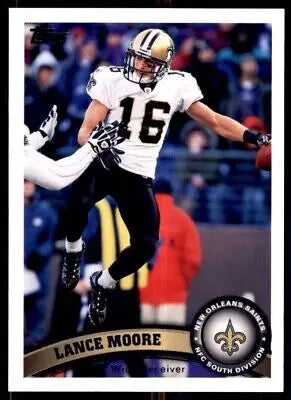 Lance Moore football card 2011 Topps Lance Moore New Orleans Saints #324 text-align center