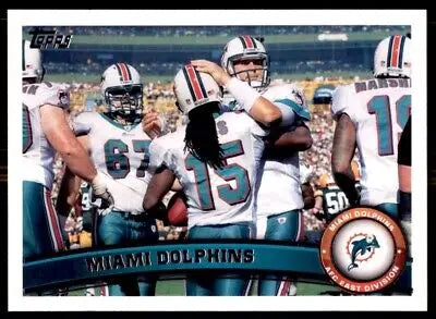 Miami Dolphins football card from 2011 Topps Miami Dolphins Team #226 collectible