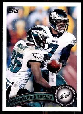 Football trading card featuring Philadelphia Eagles Team #42 from 2011 Topps