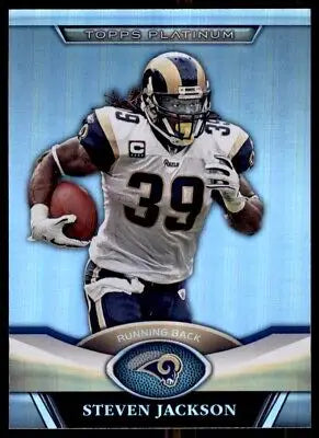 Steven Jackson 2011 Topps Platinum football card featuring St. Louis Rams #53