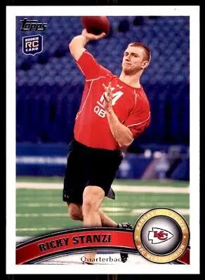 Ricky Stanzi Rookie Card from 2011 Topps Kansas City Chiefs #134 text-align center