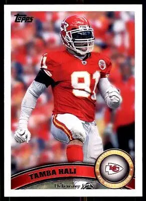 Tamba Hali Kansas City Chiefs 2011 Topps Football Trading Card Display