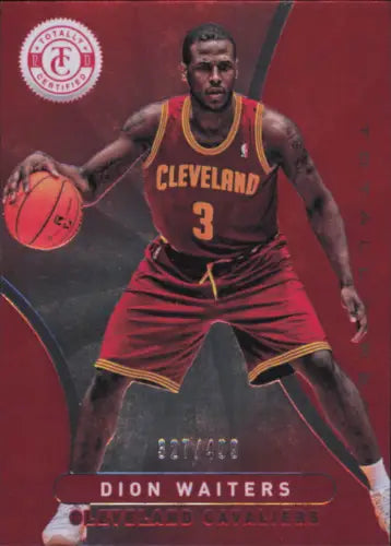 Dion Waiters basketball card from 2012-13 Totally Certified Red #67 /499 Cleveland Cavaliers