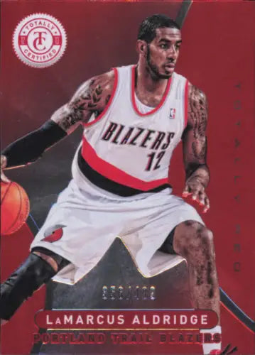 LaMarcus Aldridge 2012-13 Totally Certified Red #2 Trail Blazers Card NM-MT